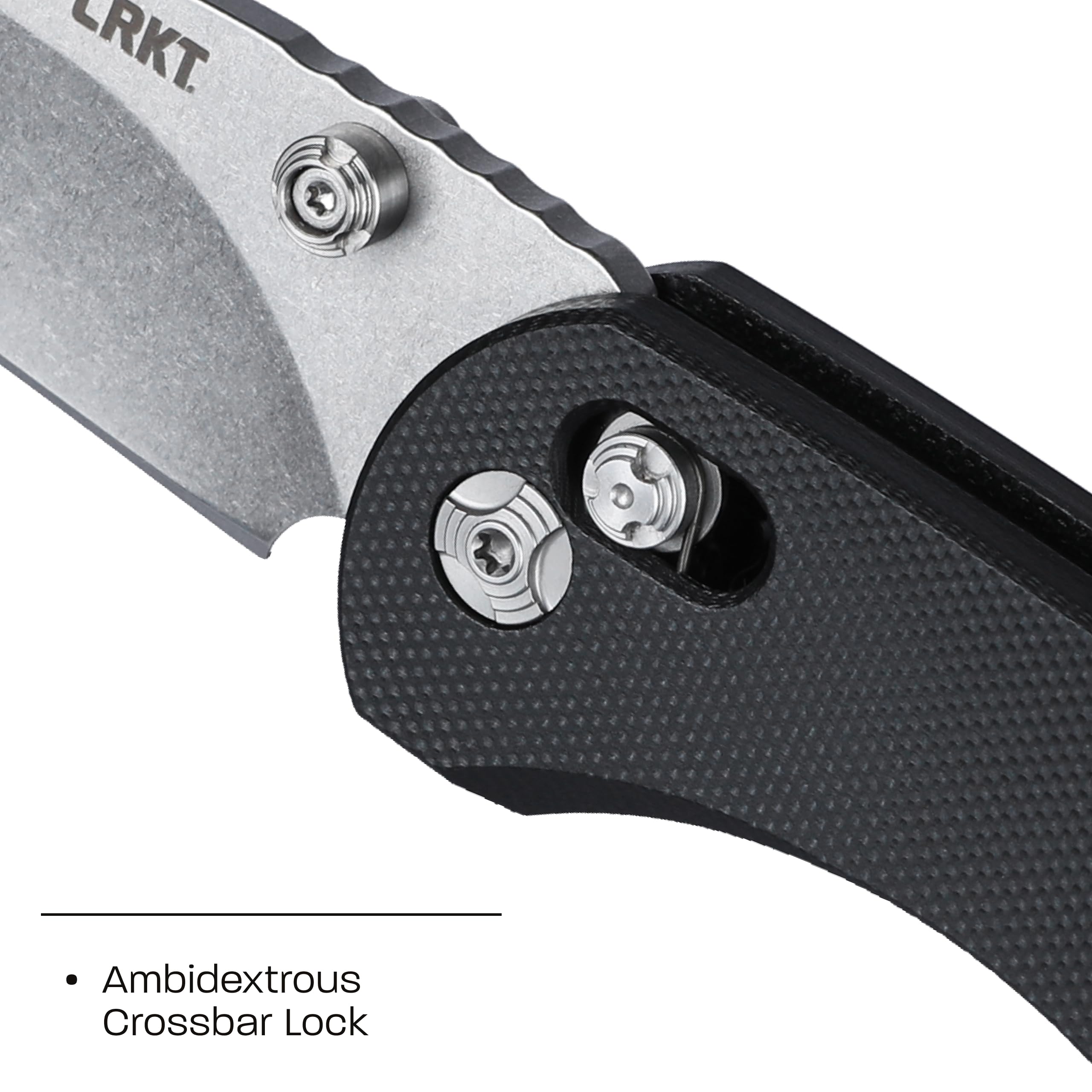 CRKT Definitive Everyday Carry EDC Pocket Folding Knife with Crossbar Lock: 154CM Plain Edge Blade, G10 Handle, Pocket Clip, 3820 - Image 5