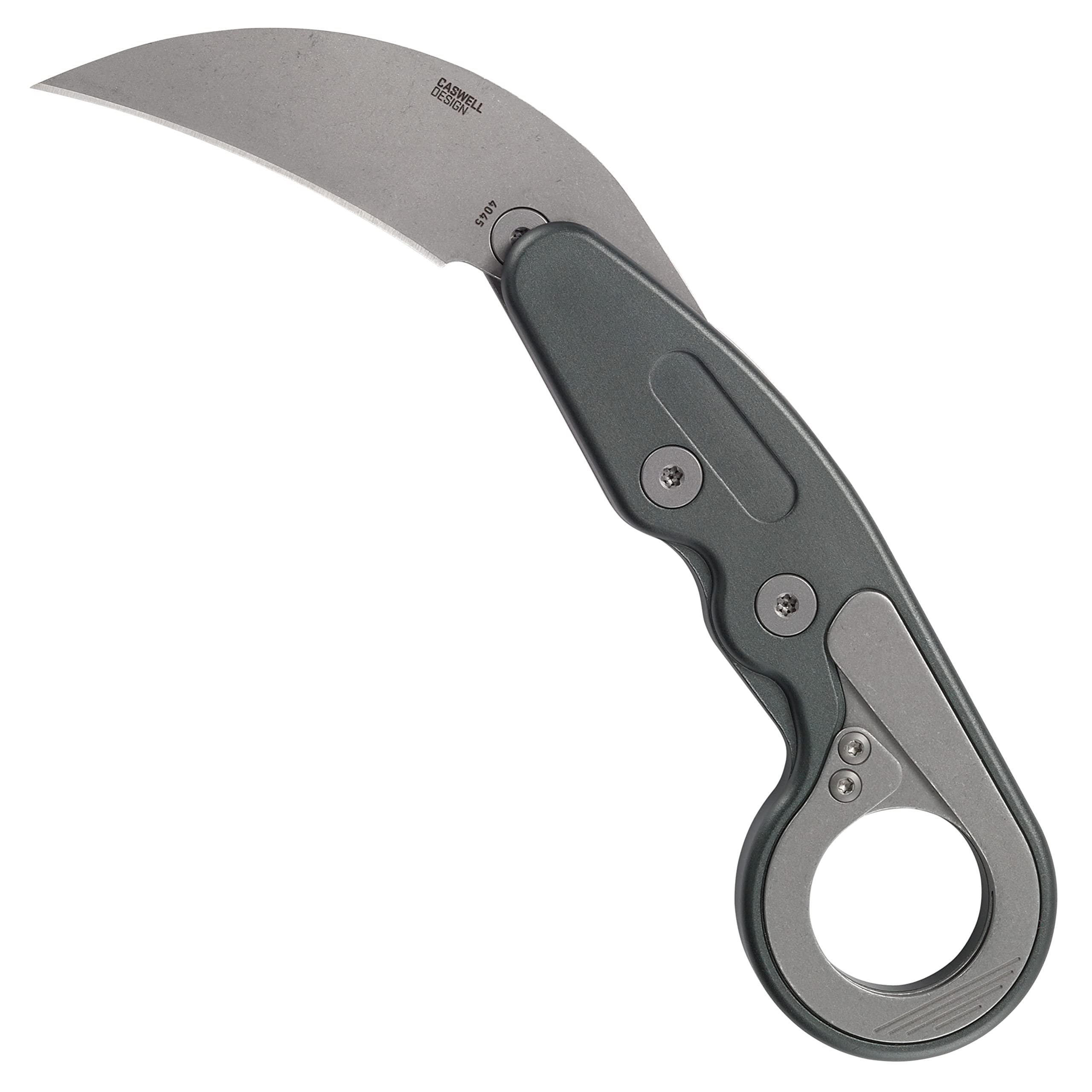 CRKT Provoke Compact: Kinematic EDC Folding Pocket Knife, Morphing Karambit, D2 Plain Edge Blade, Aluminum, Pocket Clip, 4045 - Image 3