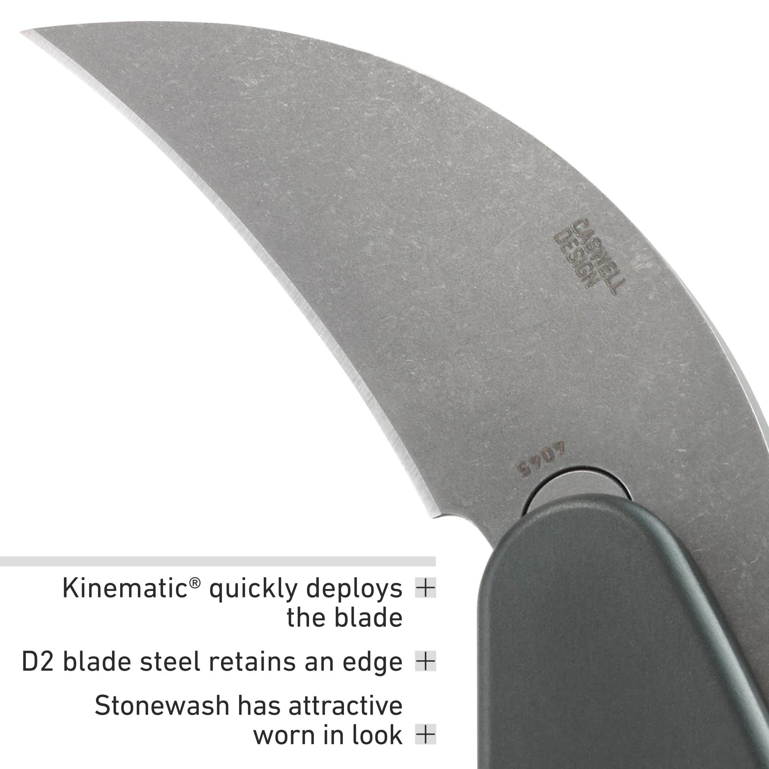 CRKT Provoke Compact: Kinematic EDC Folding Pocket Knife, Morphing Karambit, D2 Plain Edge Blade, Aluminum, Pocket Clip, 4045 - Image 5