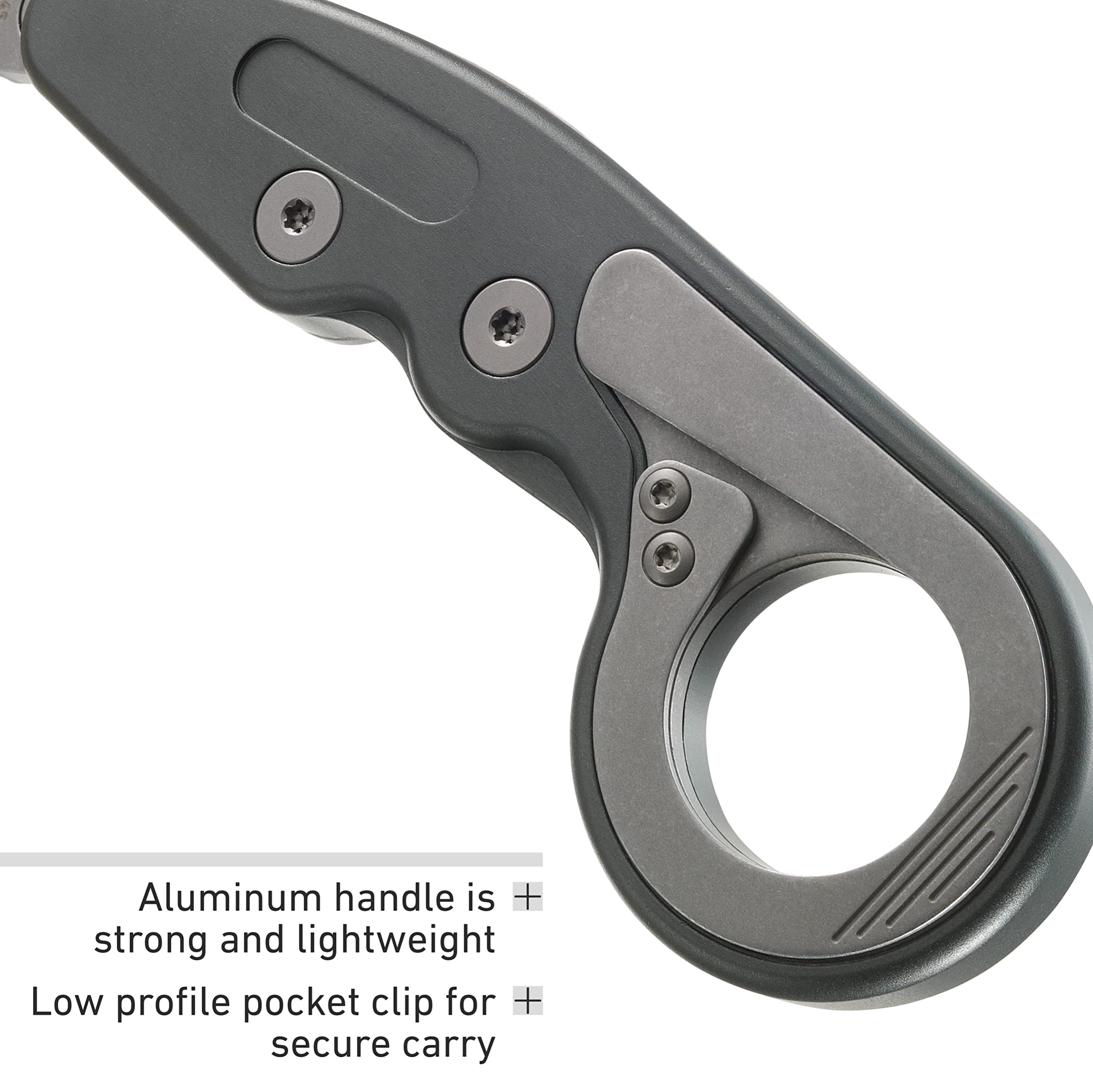CRKT Provoke Compact: Kinematic EDC Folding Pocket Knife, Morphing Karambit, D2 Plain Edge Blade, Aluminum, Pocket Clip, 4045 - Image 6