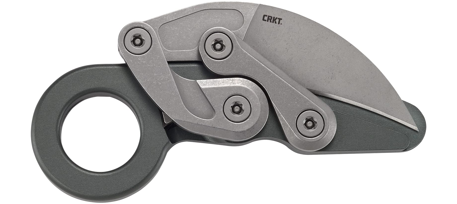 CRKT Provoke Compact: Kinematic EDC Folding Pocket Knife, Morphing Karambit, D2 Plain Edge Blade, Aluminum, Pocket Clip, 4045 - Image 9