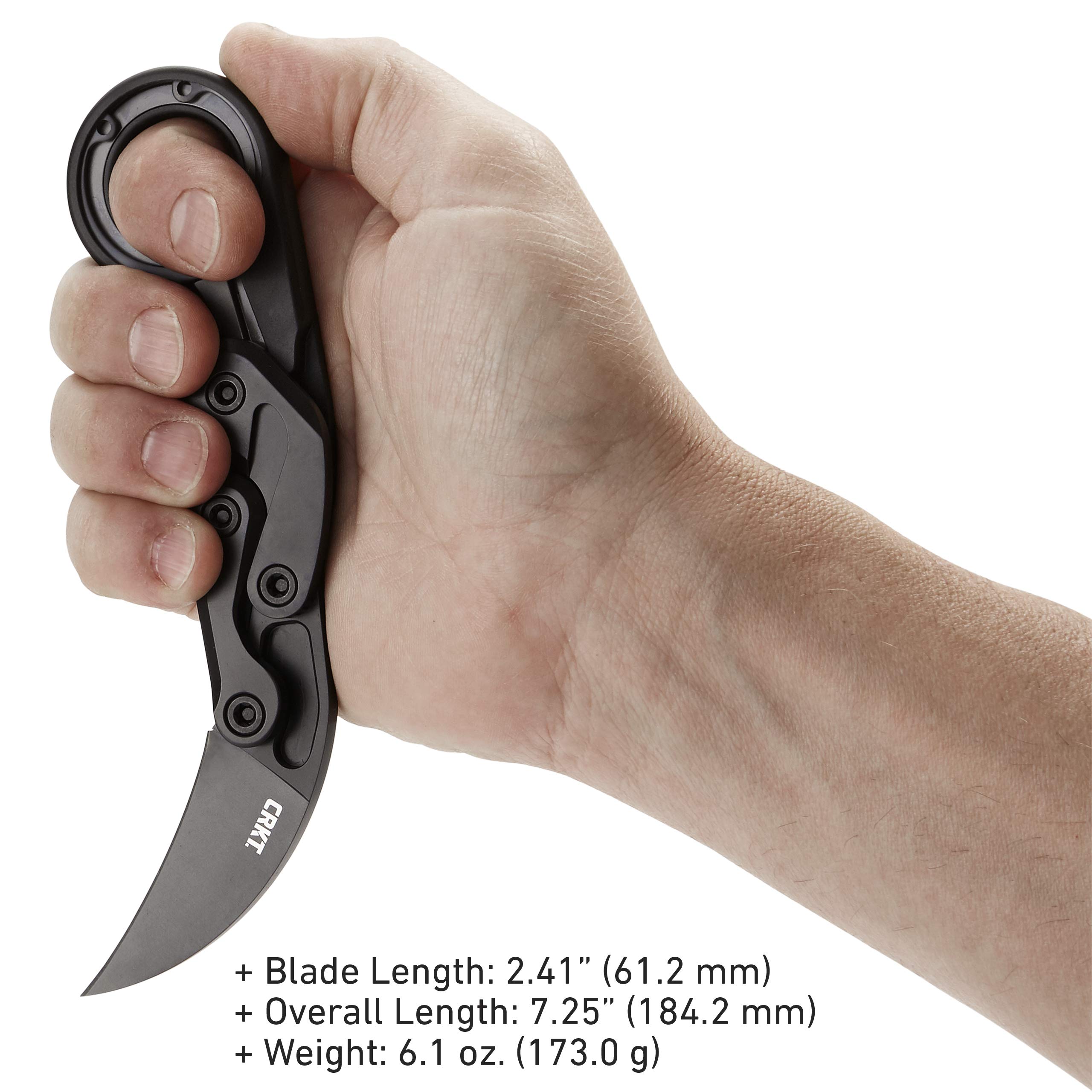 CRKT Provoke Folding Knife with Kinematic: Morphing Karambit, D2 Plain Edge Blade, Aluminum Handle, Pocket Clip, 4040 - Image 7