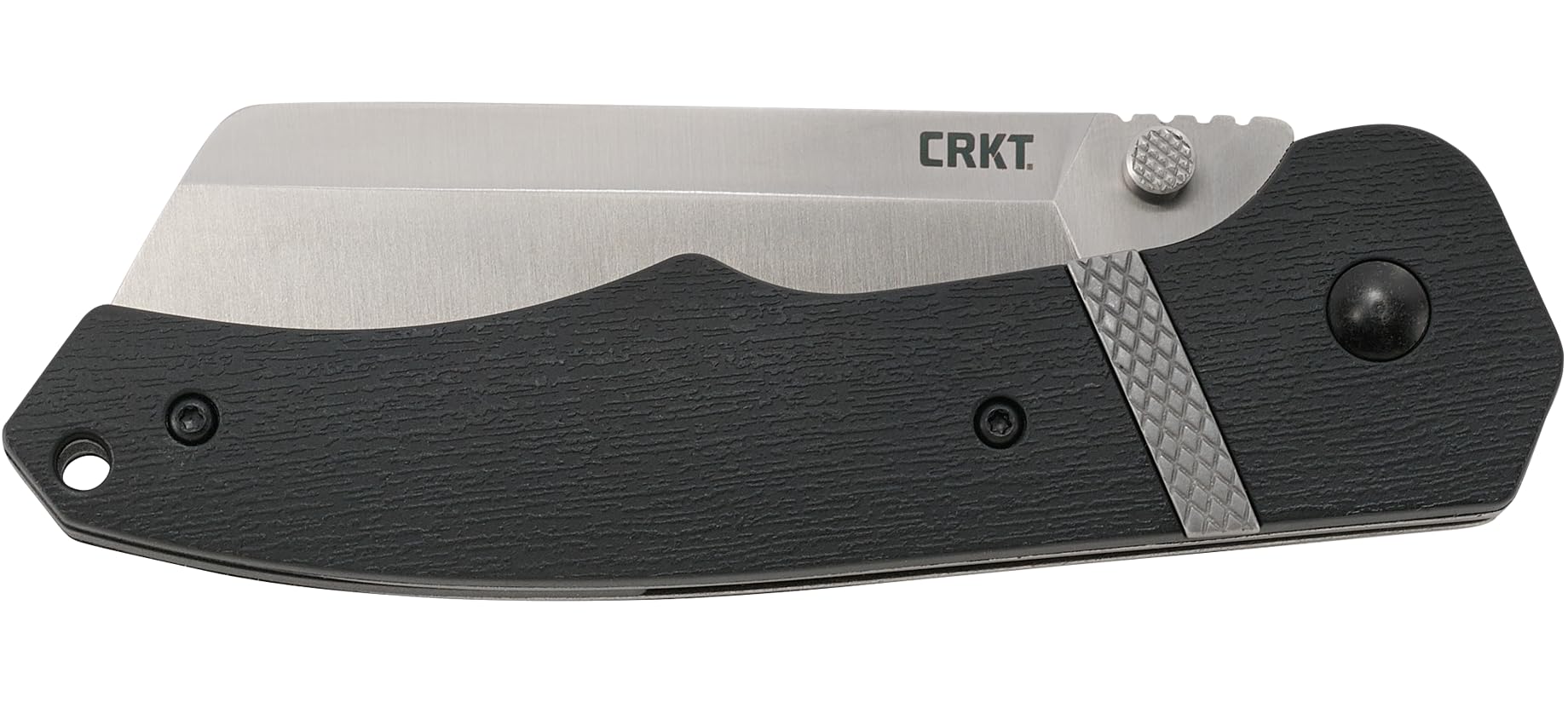 CRKT Ripsnort II EDC Folding Pocket Knife: Everyday Carry, Heavy Cleaver Style Blade, Thumb Stud Open, Liner Lock, Nylon Handle with Stainless Inlay, Deep Carry Pocket Clip 7270 - Image 4