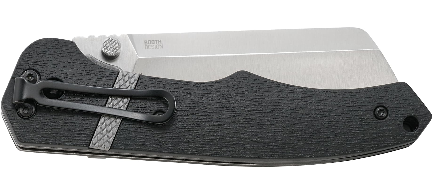 CRKT Ripsnort II EDC Folding Pocket Knife: Everyday Carry, Heavy Cleaver Style Blade, Thumb Stud Open, Liner Lock, Nylon Handle with Stainless Inlay, Deep Carry Pocket Clip 7270 - Image 5