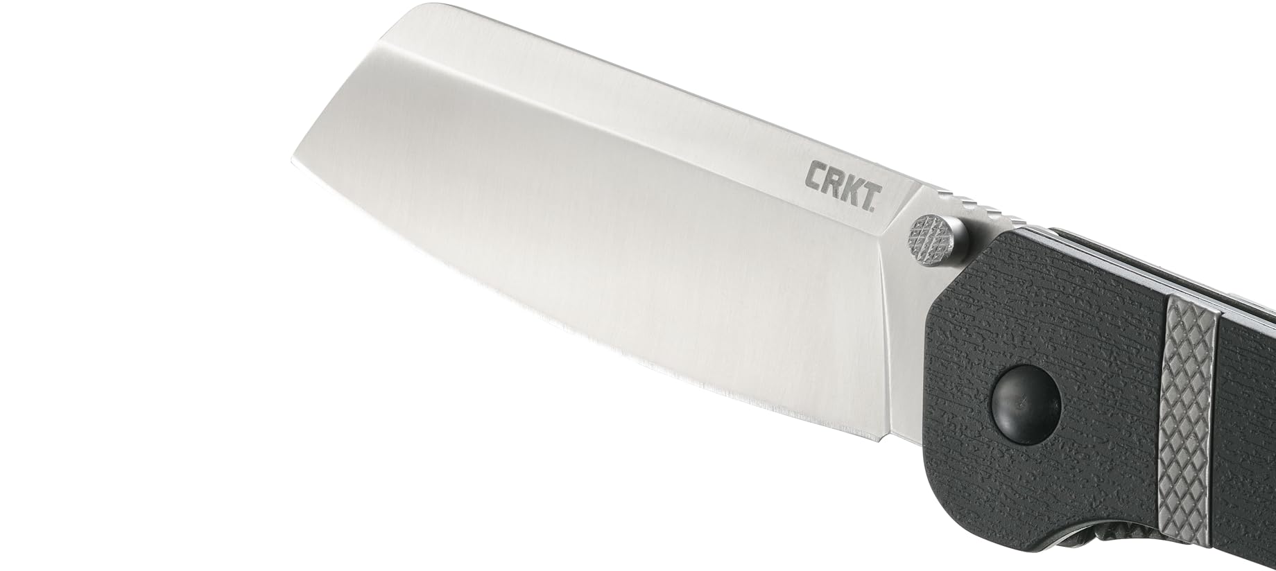 CRKT Ripsnort II EDC Folding Pocket Knife: Everyday Carry, Heavy Cleaver Style Blade, Thumb Stud Open, Liner Lock, Nylon Handle with Stainless Inlay, Deep Carry Pocket Clip 7270 - Image 7