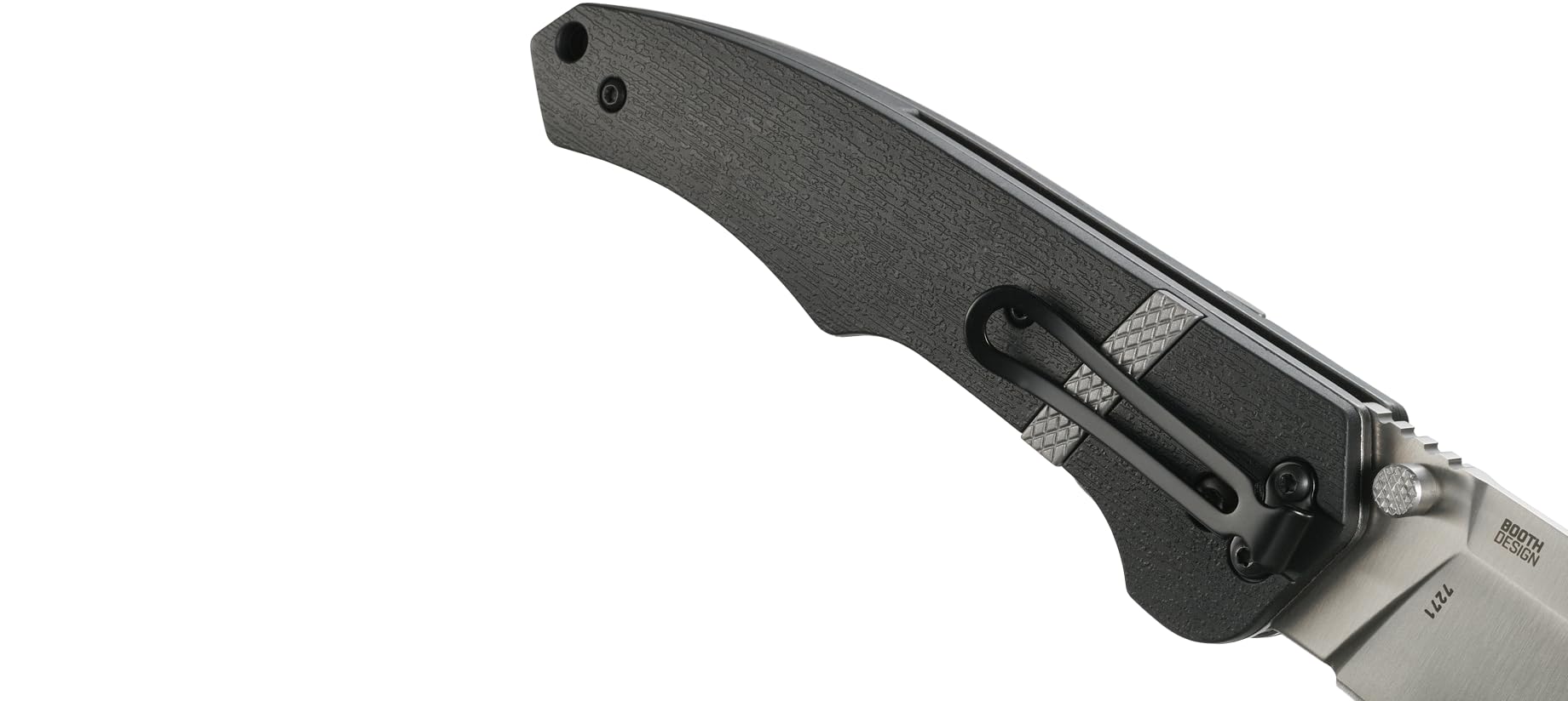 CRKT Ripsnort II EDC Folding Pocket Knife: Everyday Carry, Heavy Cleaver Style Blade, Thumb Stud Open, Liner Lock, Nylon Handle with Stainless Inlay, Deep Carry Pocket Clip 7270 - Image 8